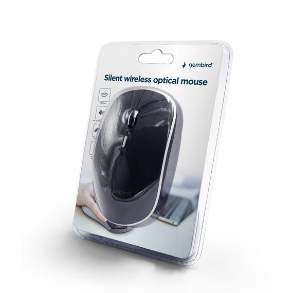 Мишка Gembird MUSW-4BS-01 Wireless Black (MUSW-4BS-01) | Зображення 2
