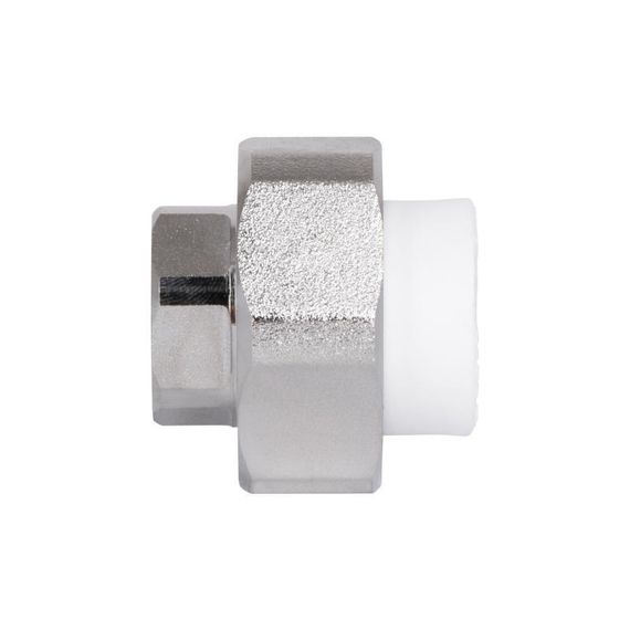 Сгон "Американка" латунная со сварной головкой PPR Blue Ocean "Белый" 20х1/2" ВР | Зображення 3