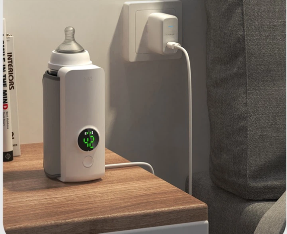 Компактний портативний підігрівач для пляшечок Bottle Warmer 6L з контролем температури від USB | Зображення 2