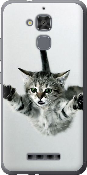 Чехол на Asus Zenfone 3 Max ZC520TL Летящий котёнок "2322u-442-17620"