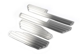 Накладки на внутренние пороги OmsaLine (4 шт, нерж) для Volkswagen Amarok 2010-2022 гг