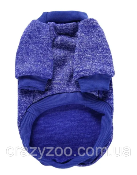 Кофта для собак и котов EcoToys Navy Blue S рябая синяя A: 25 см B: 34 см C: 20 см S-7111 | Зображення 1