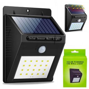 Уличный LED светильник с солнечной панелью / Фасадный прожектор / Фонарь на улицу