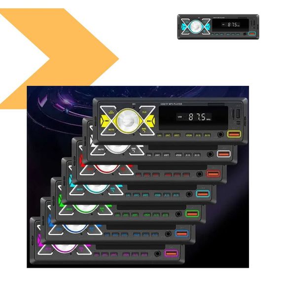 Автомагнітола Boschmann BM-18 ISO з Bluetooth, RGB підсвіткою, 4x100W, MP3+FM+2xUSB+microSD+AUX з пультом ДУ (46444-BM-18_396) | Зображення 1