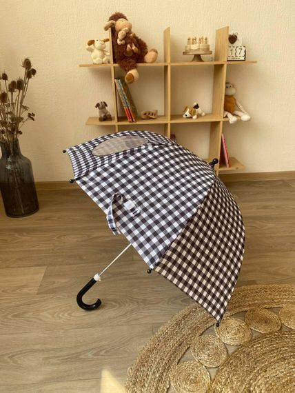 Парасолька дитяча напівавтомат Чорного кольору | Зображення 3