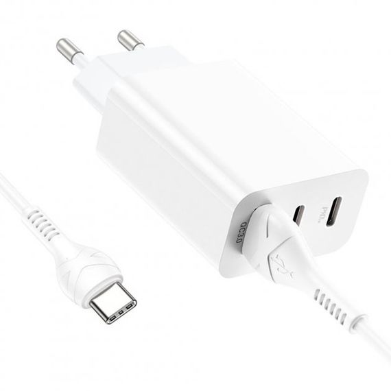 Сетевое зарядное устройство блок питания для телефона и планшета XPRO C99A PD20W+QC3.0 + Type C белый (33307-01) | Зображення 3