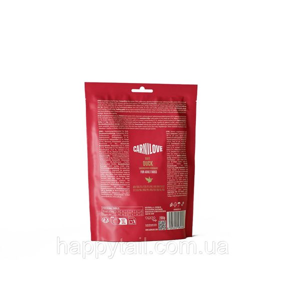 Мягкое лакомство для собак Carnilove Soft Snack с уткой и розмарином — беззерновые снеки 200 г | Зображення 1