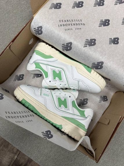 Кросівки жіночі N-ew B-alance 550 White Green New | Зображення 5