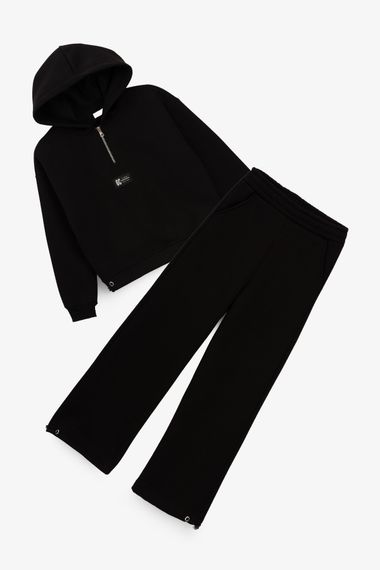Костюм худі+штани для дівчинки Viollen 2219 146 см Чорний shop (2000990710383) | Зображення 7