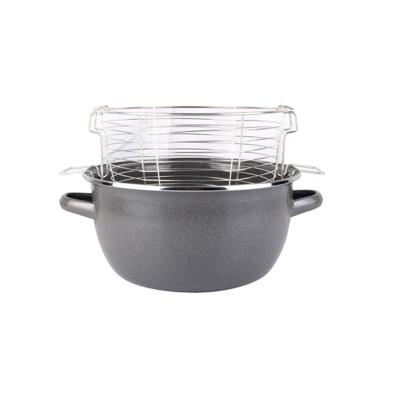 Каструля-фритюрниця Vitrinor K2 2108976, 2.6 л, 20 см, сталева з кришкою