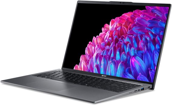 Ноутбук Acer Swift Go 16 SFG16-72 16' 3.2K OLED, Intel U5-125H, 16GB, F512GB, UMA, Lin, сірий (NX.KY9EU.001) | Зображення 3