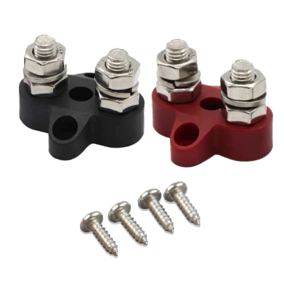 Victron Energy Dual Terminal Stud M8-linked set (1 red/1 black) Подвійний набір клем M8 - Аксесуари