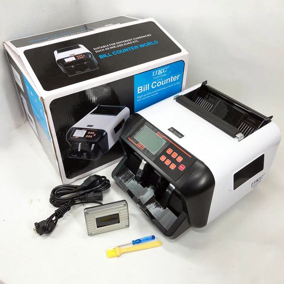 Счетчик банкнот bill counter UKC MG-555, Счетная машинка валют, Автоматическая счетная машина PJ-731 для денег | Зображення 7