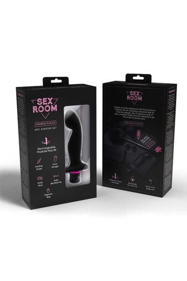 Набір для анальних ігор Dream Toys Sex Room, 6 предметів, чорний/рожевий Sex Aura