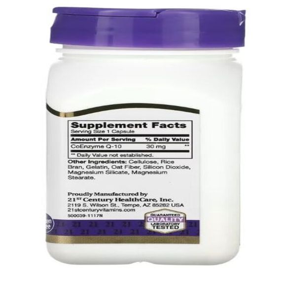 Коэнзим 21st Century Co Q-10 30 mg 45 Caps | Зображення 1