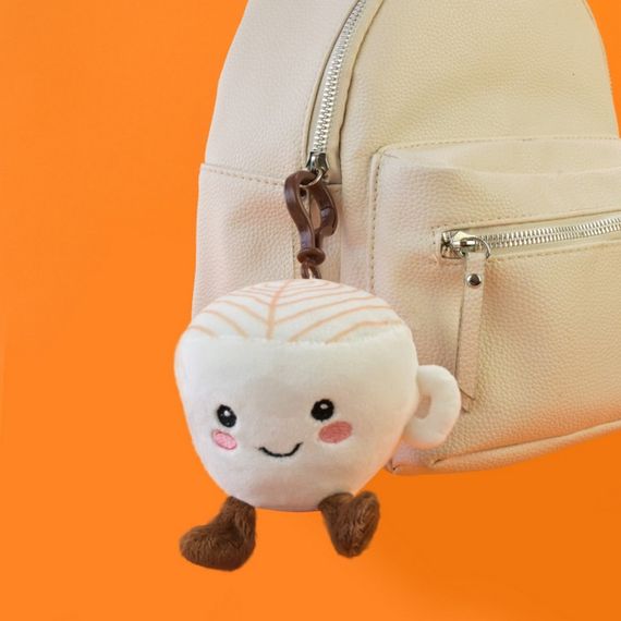 Мягкая игрушка-брелок "Кофе Латте" PLC25091, размер 8 см | Зображення 1