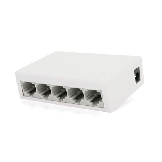 Коммутатор JY 5005S 5 портов Ethernet 10/100 Мбит/с. DC 5. БП 5V в комплекте | Зображення 2