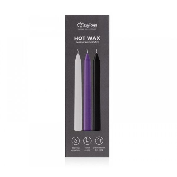 Набір свічок низькотемпературних 3 шт Sensual Hot Wax Candlesм