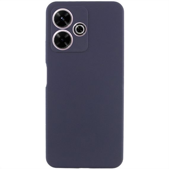 Чохол Silicone Cover Lakshmi Full Camera (AAA) для Xiaomi Redmi 13 4G / Poco M6 4G Темно-синій / Midnight blue