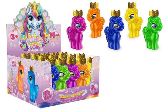 Бульбашки мильні 95 мл BPP-01-01U "Bubble Princess Pony" DANKO