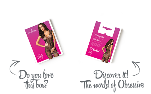 Бодістокінг Obsessive Bodystocking F234 S/M/L, абстрактний малюнок, глибоке декольте | Зображення 6