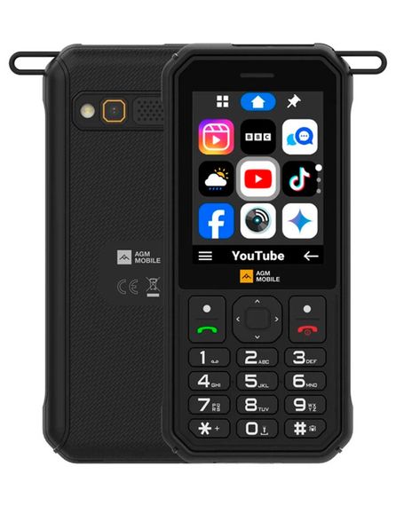 Кнопочный телефон AGM M11 4G Black (клавиатура с кириллицей) | Зображення 3