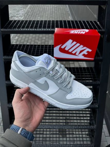 Кросівки Nike SB Dunk (white & gray) | Зображення 4