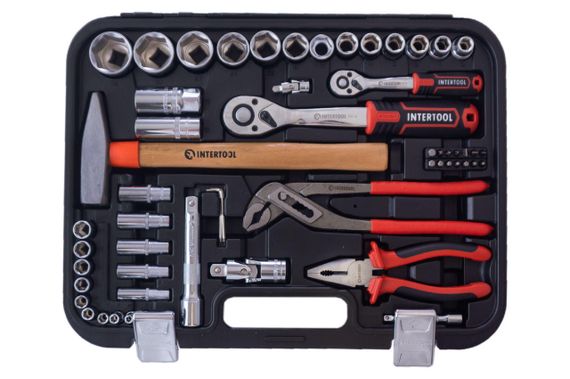 Набор инструмента Intertool - 1/4" x 1/2" 100 ед. Storm (ET-8100) | Зображення 1