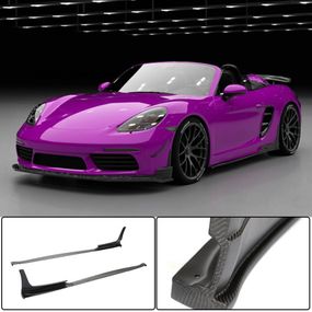 Боковые Пороги V2 (2016-2019, Карбон) для Porsche Boxster/Cayman 982 (718) 2016- гг