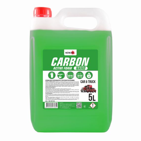 NOWAX Піна активна концентрат для безконтактної мийки CARBON 5л. NX05134
