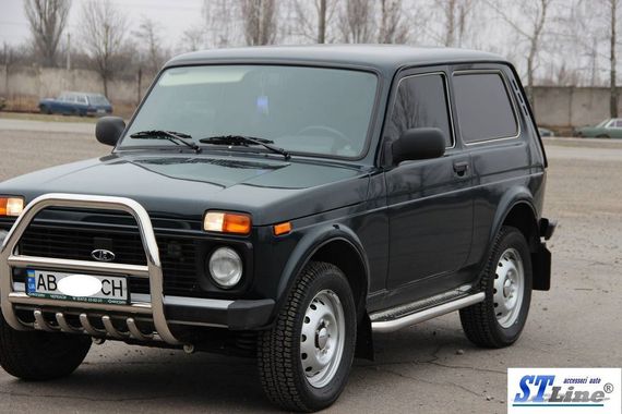 Кенгурятник QT007 (нерж.) для Lada Niva та Urban | Зображення 6