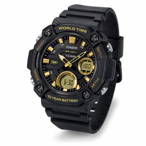 Чоловічий годинник Casio AEQ-120W-9A з комбінованим циферблатом та водозахистом 10 ATM