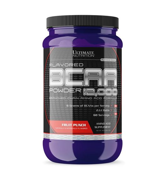 Амінокислоти Ultimate nutrition BCAA 12,000 457 г, Fruit Punch