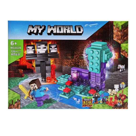 Конструктор дитячий для хлопчика від 6 років  Майнкрафт 126 деталей Ігоровий конструктор 6+