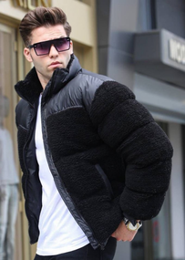 Куртка Тедди чёрный S XL