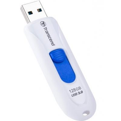 USB флеш накопичувач Transcend 128GB JetFlash 790 White USB 3.0 (TS128GJF790W) (TS128GJF790W) | Зображення 2