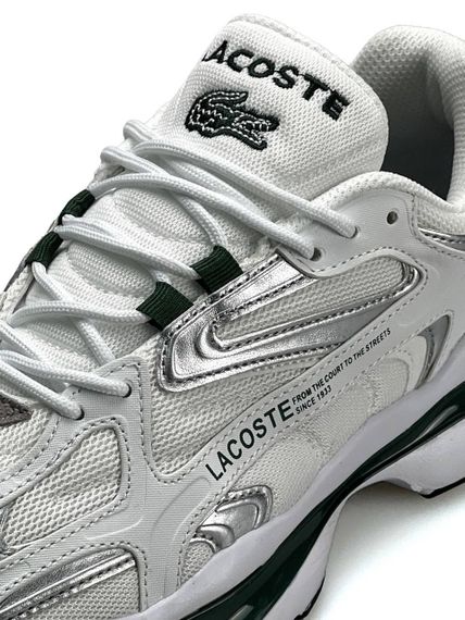 Чоловічі кросівки Lacoste L003 2K24 White Green (текстиль) A3925 45 28.5 см | Зображення 6