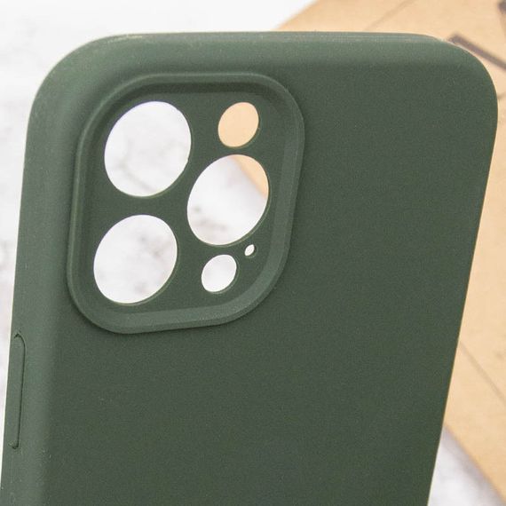 Чохол Silicone Case Full Camera Protective (AA) NO LOGO для Apple iPhone 12 Pro Max (6.7") Зелений / Cyprus Green | Зображення 5