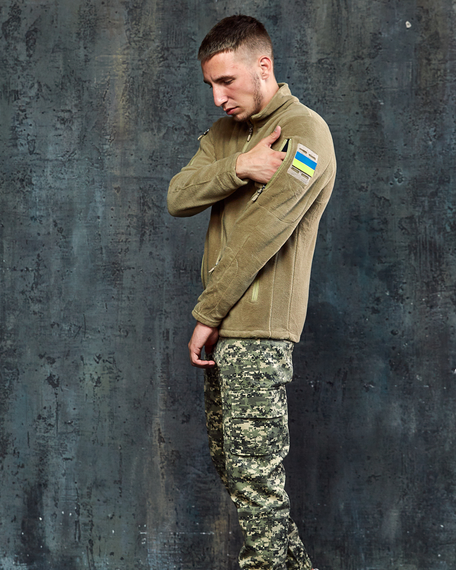 Тактична флісова кофта бежевий S L | Зображення 7