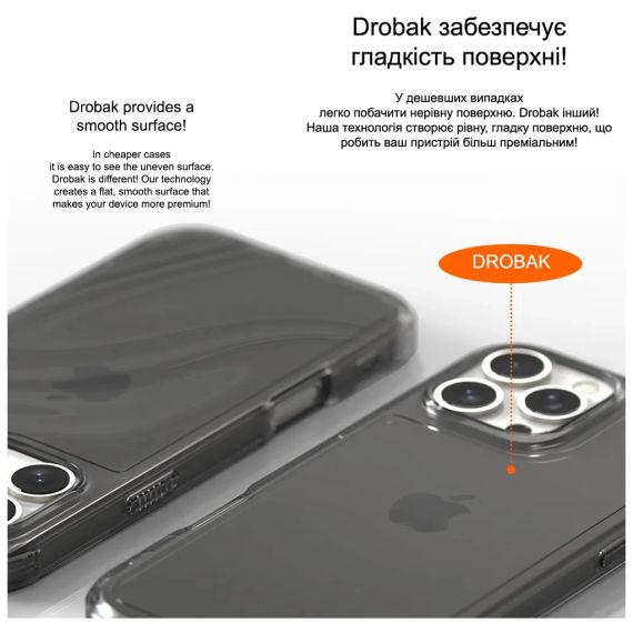 Чохол до мобільного телефона Drobak Acrylic Case with Airbag для Apple iPhone 15 Pro (949406) | Зображення 2