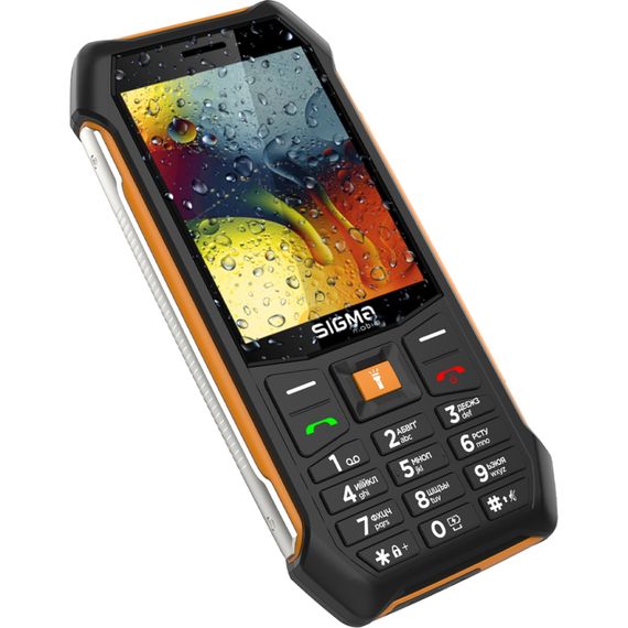 Мобільний телефон Sigma X-style 323 RAIN Black-Orange (4827798885727) | Зображення 2