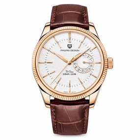 Чоловічий годинник Pagani Design PD-1689 Gold-White-Brown