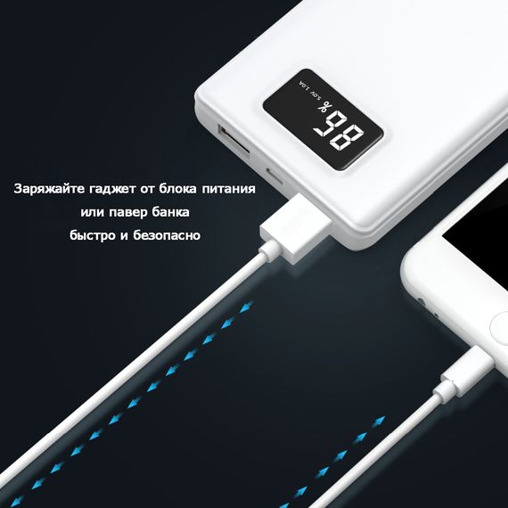 USB кабель Kaku KSC-110 USB - Lightning 1.2m 5A - White | Зображення 2