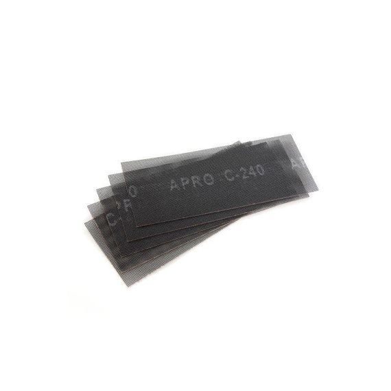 Сетка абразивная APRO P240 115×280мм карборунд (5шт) | Зображення 1