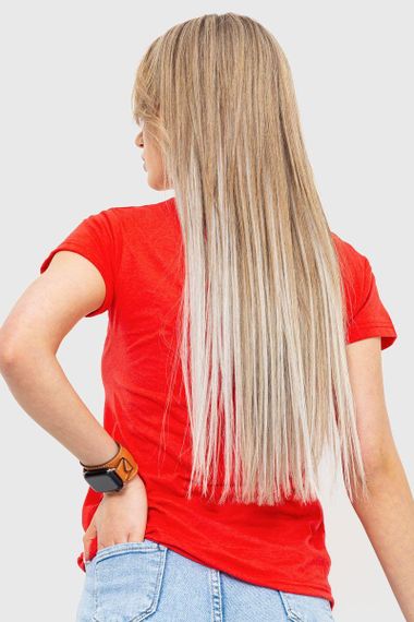 Футболка женская с принтом  цвет красный 221R3004 | Зображення 3