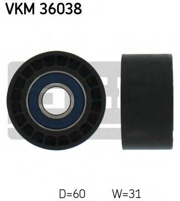 Ролик провідний MITSUBISHI, OPEL (Вир-во SKF) SKF VKM36038 на OPEL VIVARO c бортовой платформой/ходовая часть (E7)