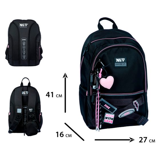 Рюкзак шкільний YES TS-113M With Love 550320 17.7 л | Зображення 2