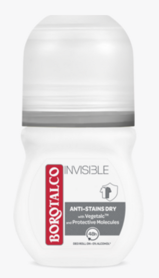 BOROTALCO Invisible Anti-Stains Dry Ролик-антиперспірант, 48 годин 50 мл