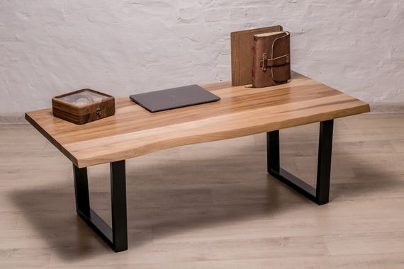 Ореховый кофейный стол для чаепития EcoWalnut с живыми краями M | Зображення 9