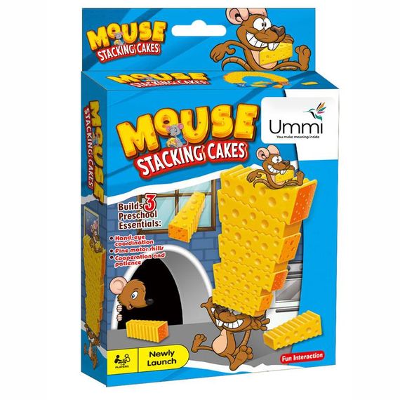 Настільна інтерактивна гра Ummi 707-B19 Mouse Stacking Cakes Game Yellow | Зображення 4
